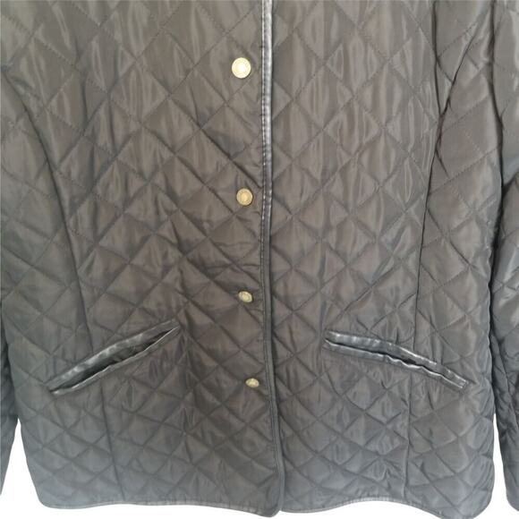 Lauren Ralph Lauren Womens Quilted Jacket L Classic Preppy Old Money Equestrian - Picture 3 of 9